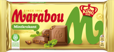 Marabou King Size Tafel Mintkrokant