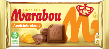 Marabou King Size Tafel Apfelsine Krokant